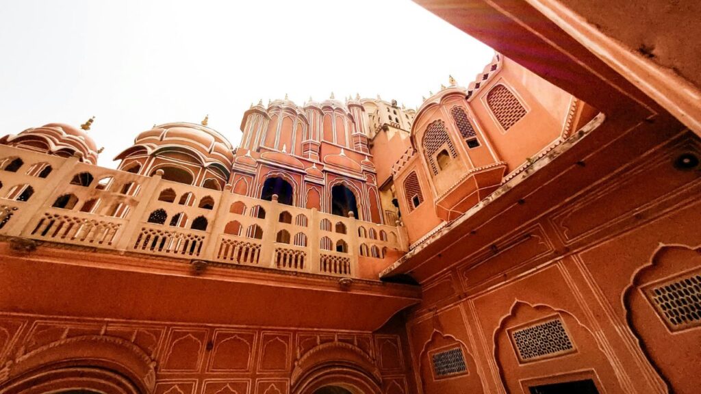 Picture Taken From the Courtyard of Hawa Mahal Palace, Jaipur, India