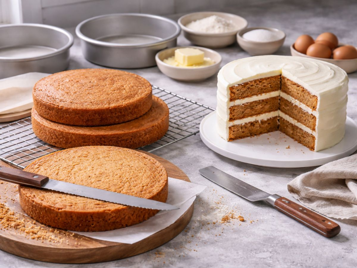 How to Get Even Cake Layers? - TheHomeCookBible